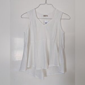 Faherty Sleeveless Cotton Gauze Top